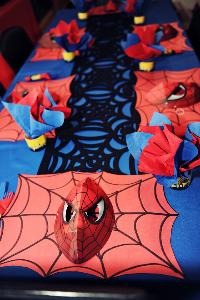 Spiderman Birthday Party Decorations
 The Party Wall Spiderman Birthday Party Part 4 Decorations