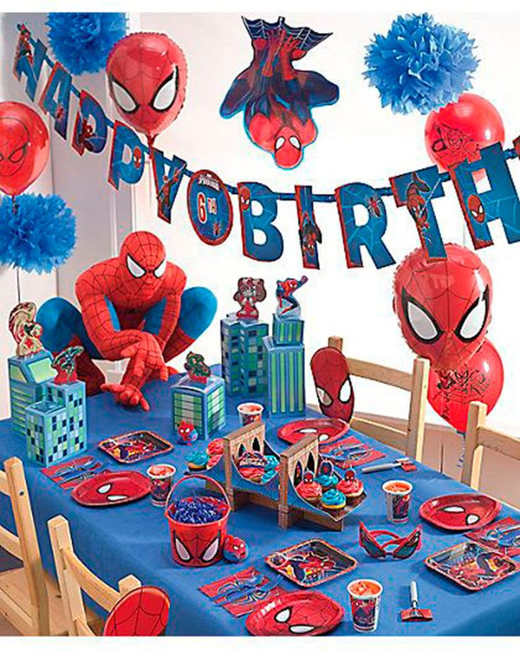 Spiderman Birthday Party Decorations
 Pin em aniversário JV