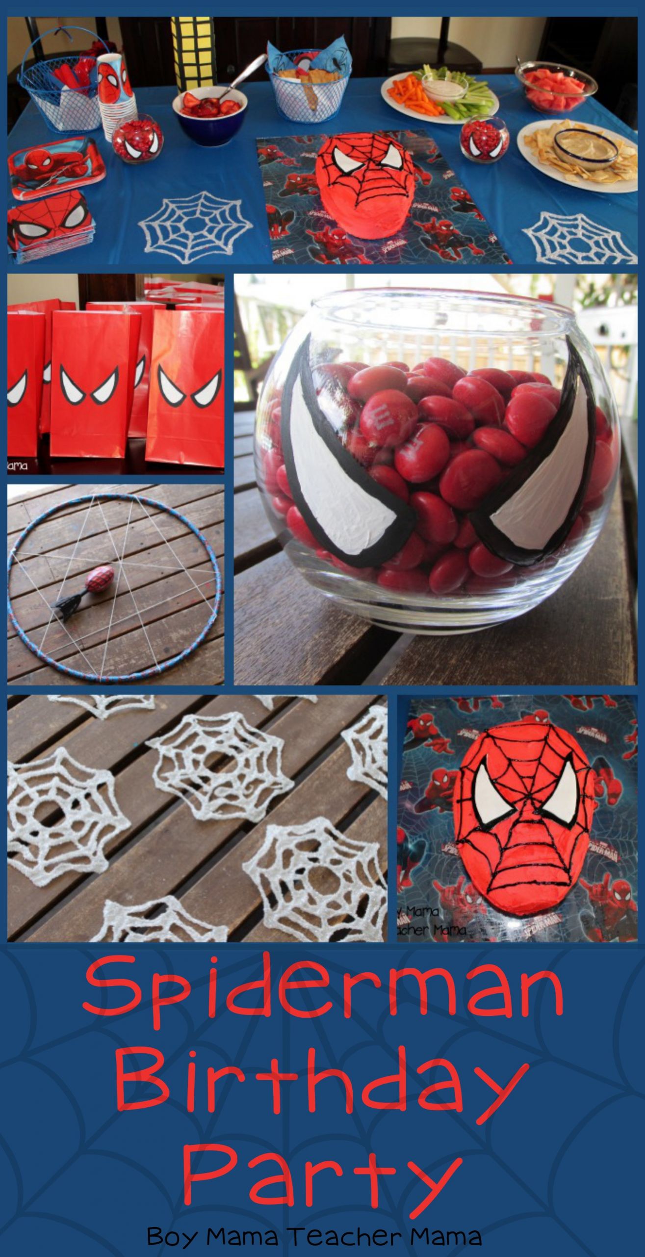 Spiderman Birthday Party Decorations
 Boy Mama Spiderman Birthday Party Boy Mama Teacher Mama
