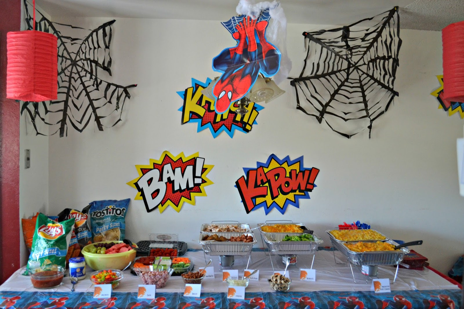 Spiderman Birthday Party Decorations
 A Spidery Spider Man Birthday Party