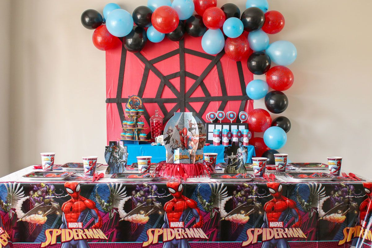 Spiderman Birthday Party Decorations
 Spider Man Party Ideas