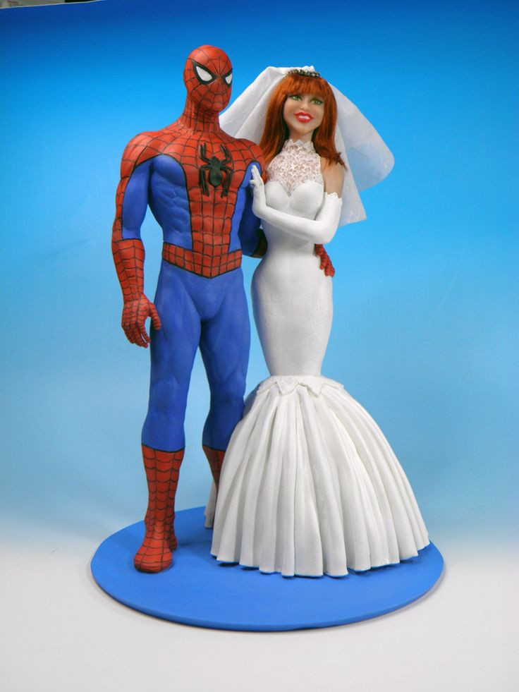 Spiderman Wedding Cake Topper
 101 best Custom Wedding Cake Topper images on Pinterest