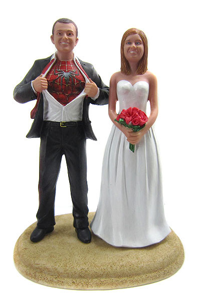 Spiderman Wedding Cake Topper
 Spiderman Wedding Cake Toppers