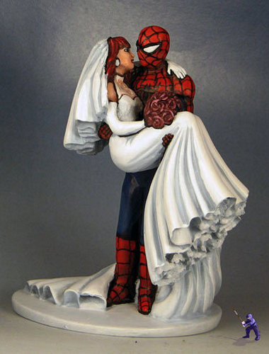 Spiderman Wedding Cake Topper
 Top 14 Superhero Wedding Cake Toppers
