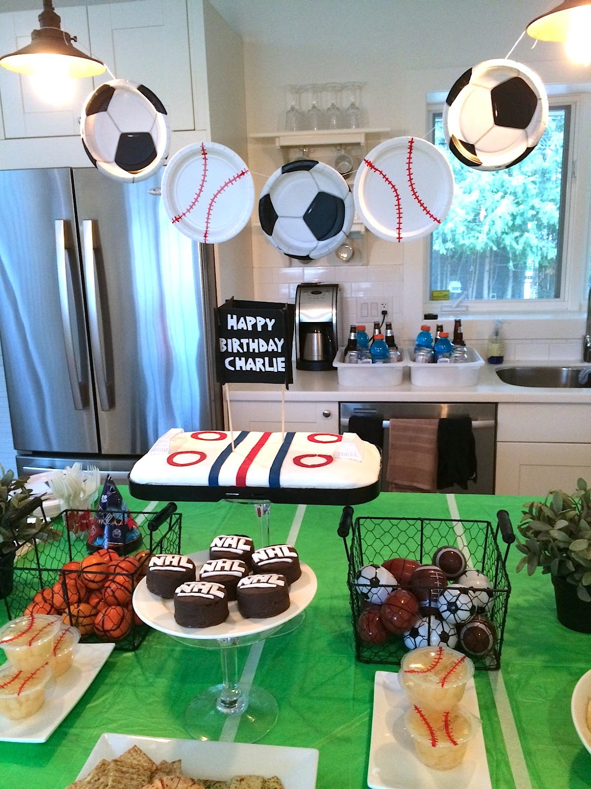 Sports Birthday Decorations
 Sports Themed Birthday Party Harlow & Thistle Home