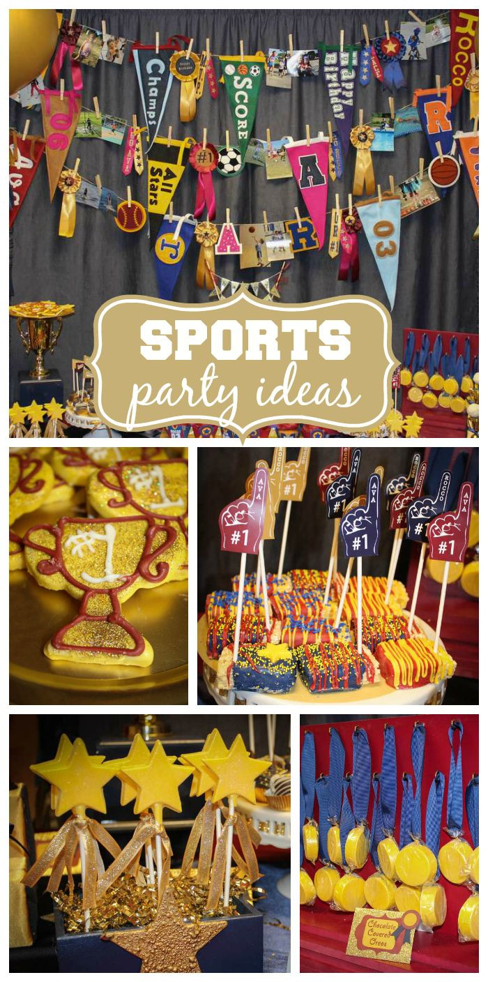 Sports Birthday Party Ideas
 Sports Birthday "Vintage All Star Party "