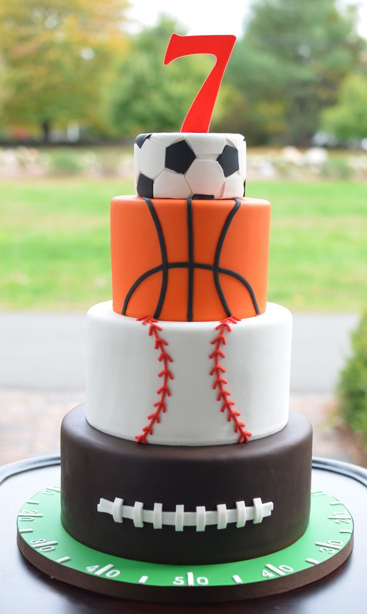Sports Birthday Party Ideas
 All Star Sports Themed Birthday Cake