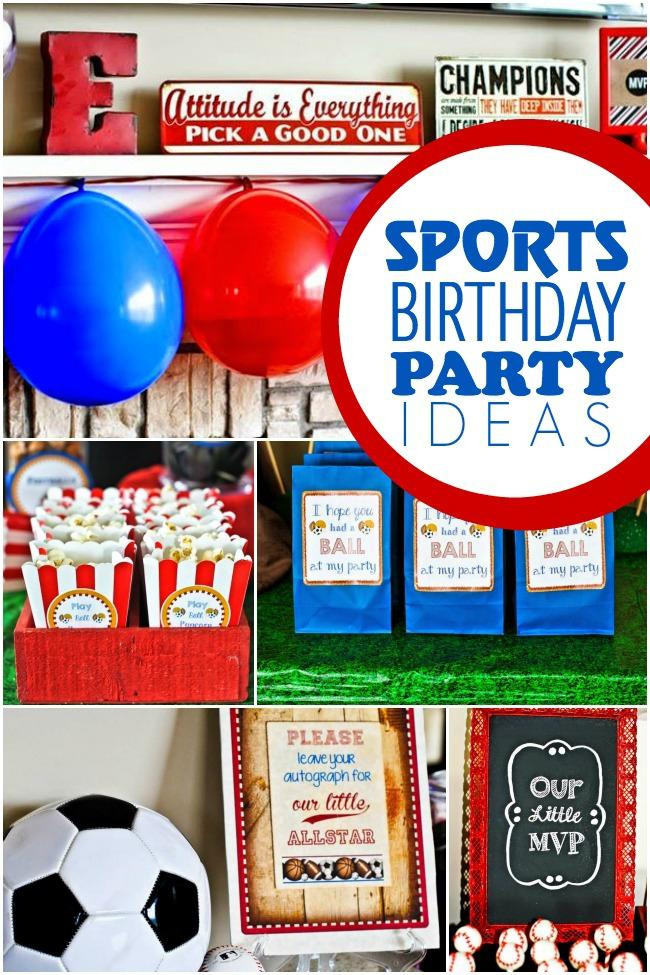 Sports Birthday Party Ideas
 A Boy s Hockey Birthday Party Spaceships and Laser Beams