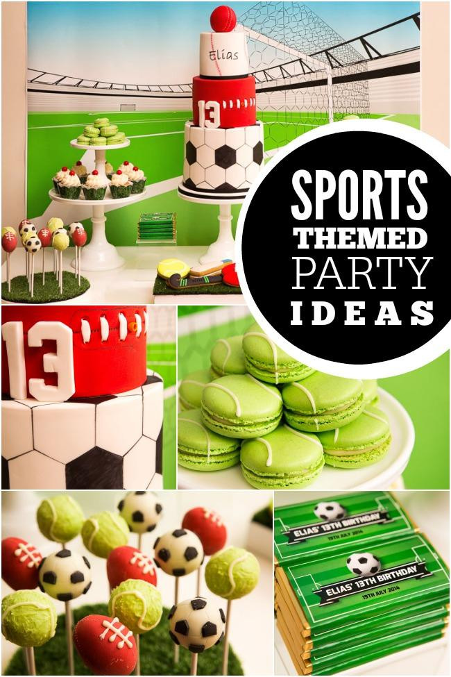 Sports Birthday Party Ideas
 All Star Sports Boy Birthday Party Spaceships and Laser