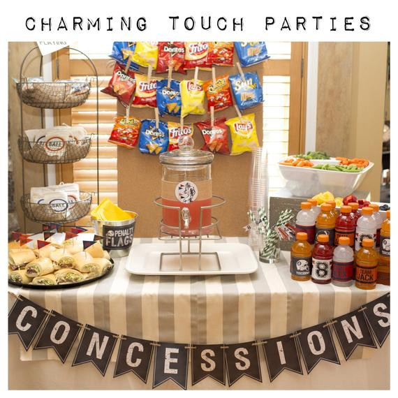 Sports Birthday Party Ideas
 BOY SPORTS THEME Birthday Party Decor Concessions Banner