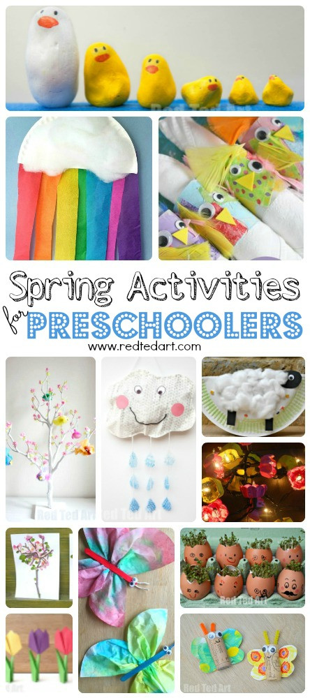Spring Crafts Preschool
 Easy Spring Crafts for Preschoolers and Toddlers Red Ted Art