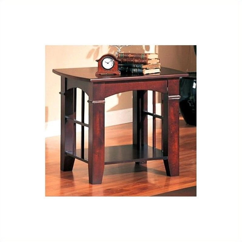 Square Living Room Table
 End Table Living Room Furniture square in Cherry