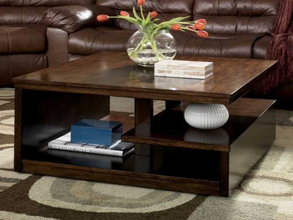 Square Living Room Table
 Cocktail table square ashley furniture living room ashley