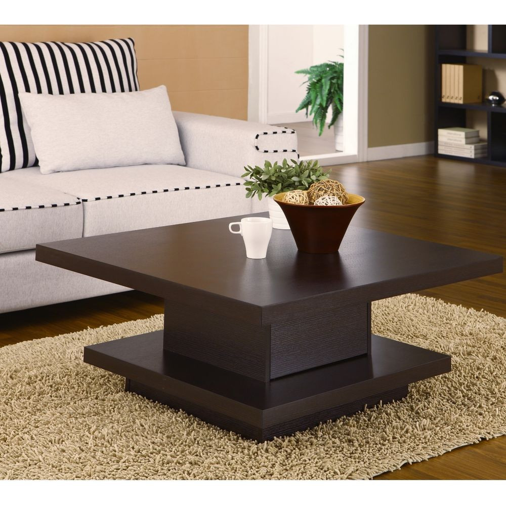 Square Living Room Table
 Square Cocktail Table Coffee Center Storage Living Room