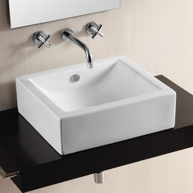 Square Vessel Bathroom Sink
 Gorgeous Modern Square Ceramic Vessel Sink by Caracalla