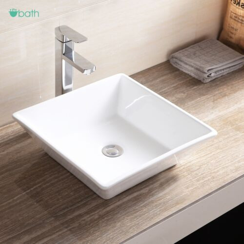 Square Vessel Bathroom Sink
 Square Bathroom Sink Porcelain Ceramic Vessel Vanity Basin
