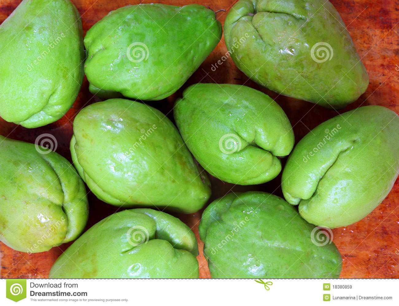 Squash Fruit Or Vegetable
 Chayote Mango Squash Mirliton Ve able Stock Image