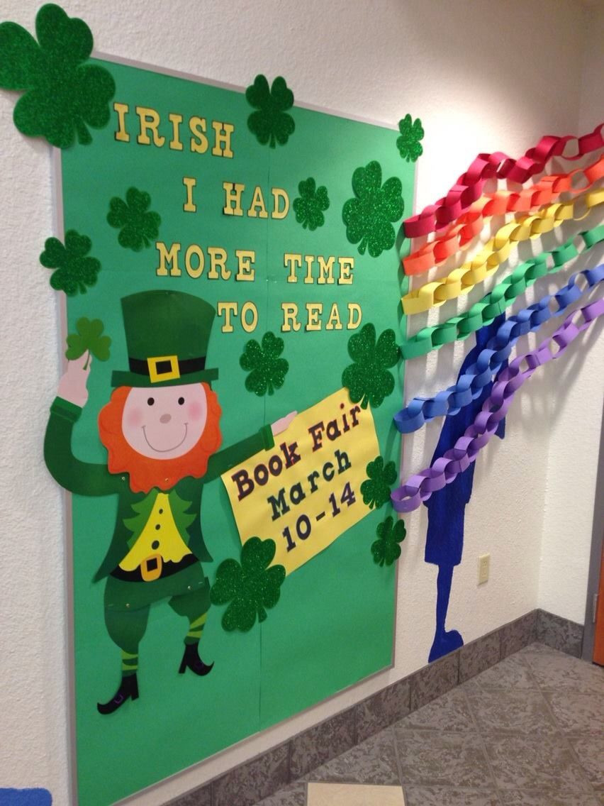 St Patrick Day Bulletin Board Ideas
 St Patrick s Day Library Bulletin Board "Irish I had