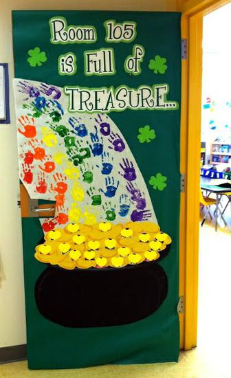 St Patrick Day Bulletin Board Ideas
 Full of Treasure St Patrick s Day Door Display – SupplyMe