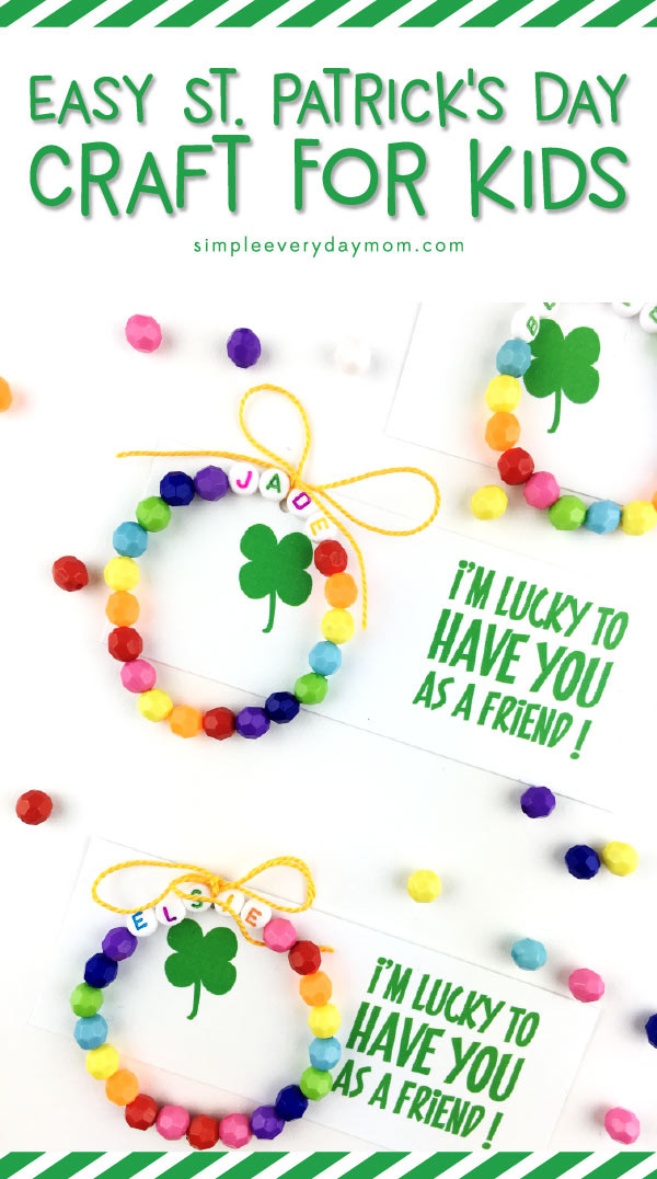 St Patrick Day Crafts
 A Super Easy St Patrick s Day Craft For Kids With FREE