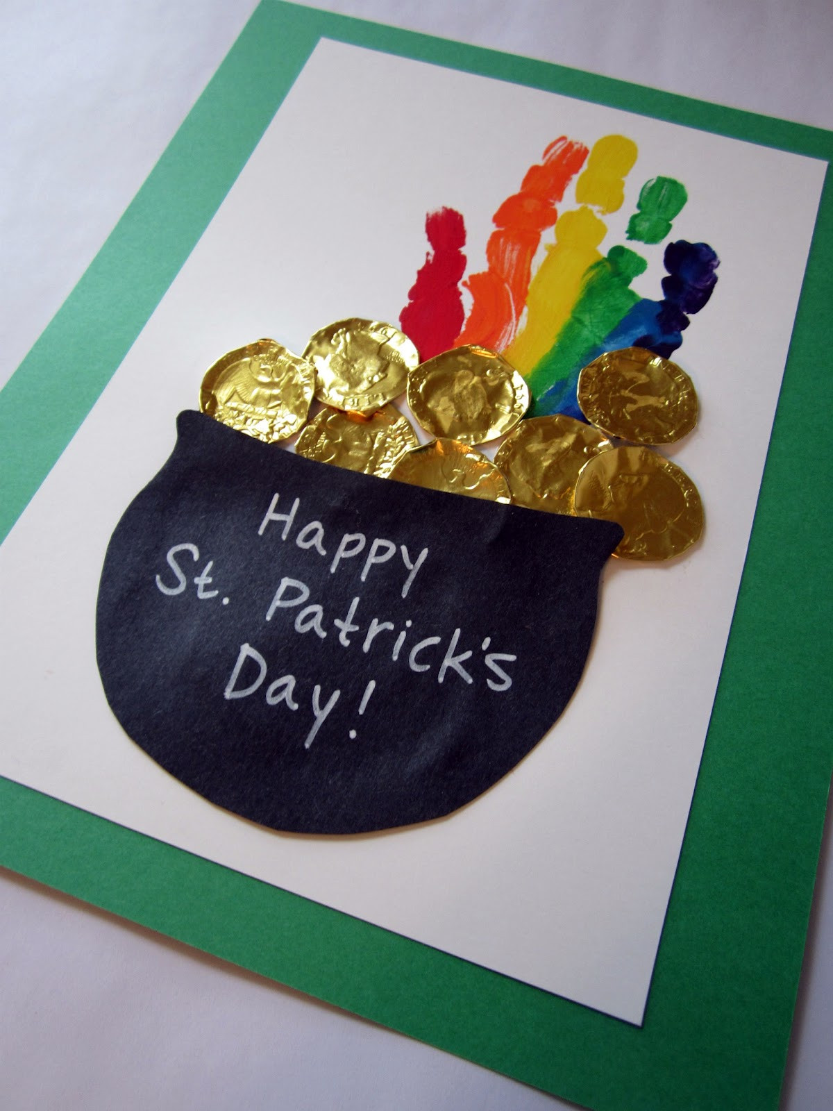 St Patrick Day Crafts For Preschoolers
 St Patrick’s Day Handprint Rainbow