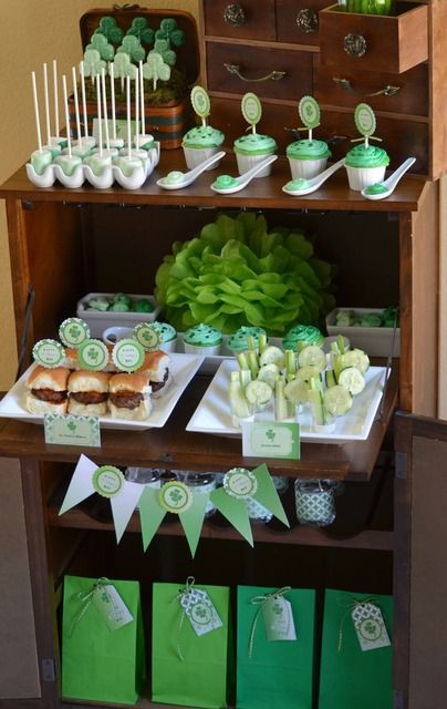 St Patrick Day Party Food Ideas
 Party food at a St Patrick s Day Party stpatricksday