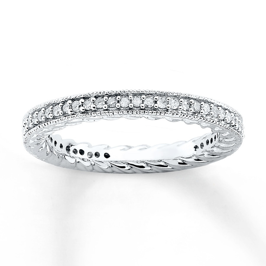 Stackable Diamond Rings
 Stackable Diamond Ring 1 3 ct tw Round cut Sterling Silver