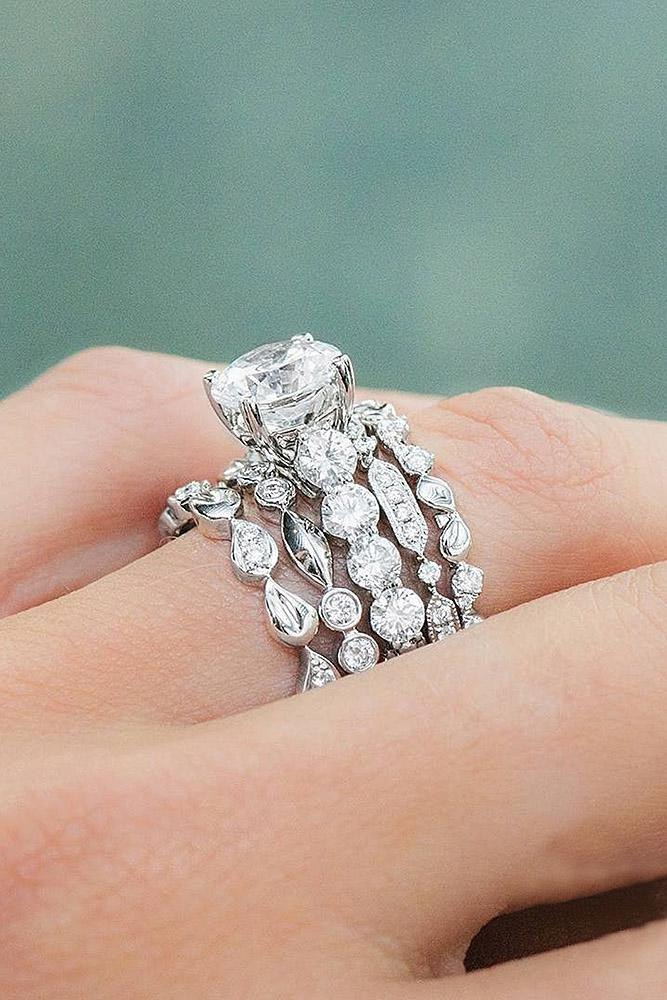 Stackable Diamond Wedding Bands
 24 Un monly Beautiful Diamond Wedding Rings