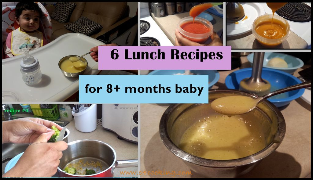 Stage 3 Baby Food Recipes
 6 Lunch Recipes for 8 Months Baby