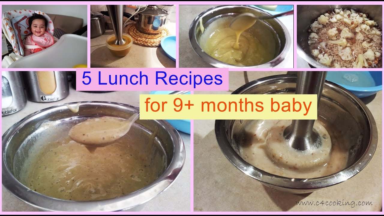 Stage 3 Baby Food Recipes
 5 Lunch Recipes for 9 months baby