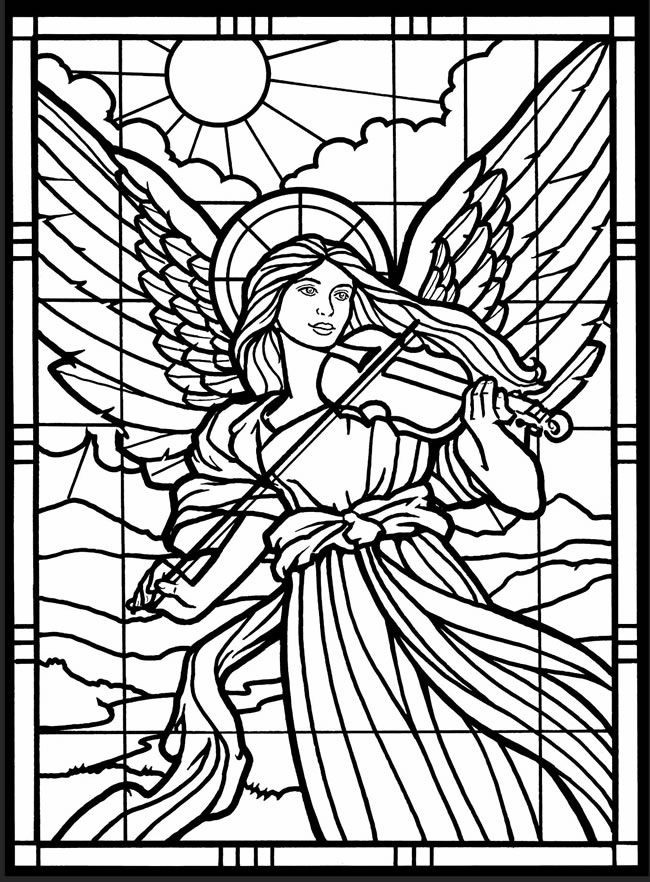 Stained Glass Coloring Books For Adults
 Printable Adult Coloring Pages Stained Glass Coloring Home