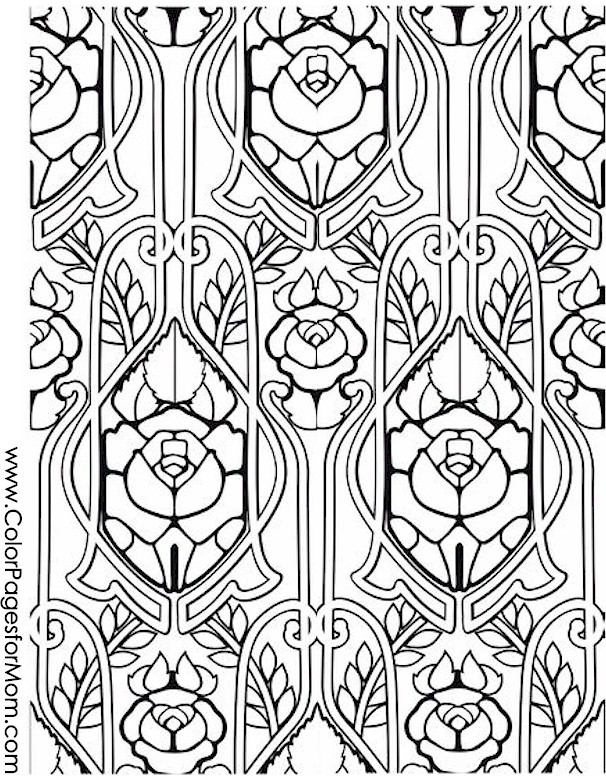 Stained Glass Coloring Books For Adults
 Coloring pages for adults stained glass coloring page 26