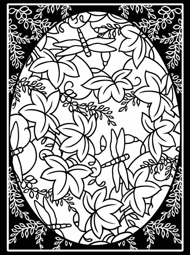 Stained Glass Coloring Books For Adults
 Adult Stained Glass Coloring pages Free Printable Coloring