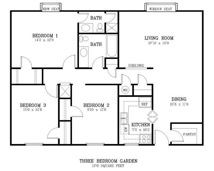Standard Bedroom Dimensions
 standard living room size courtyard 3 br floor plan