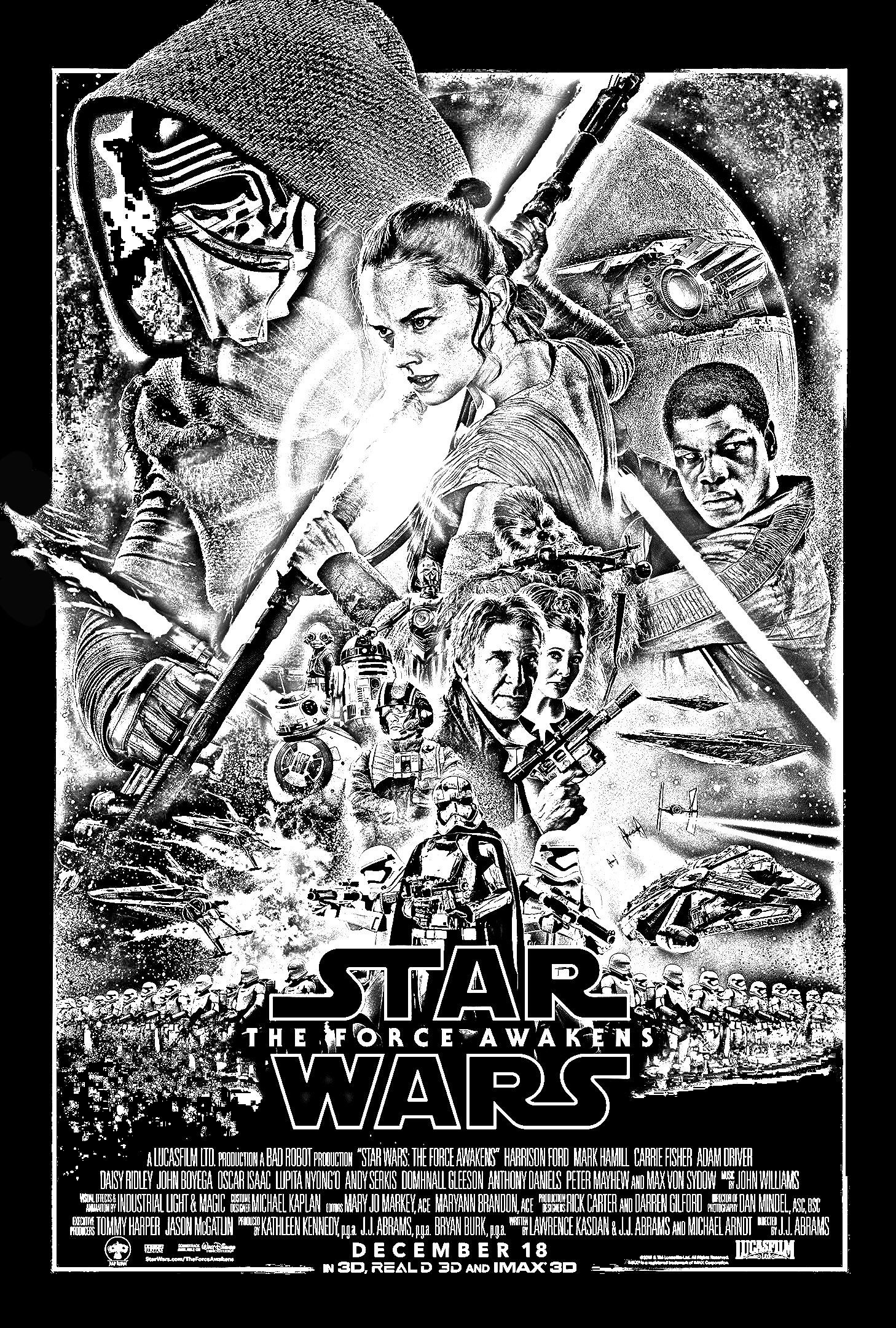 Star Wars Adult Coloring Pages
 Free coloring page coloring adult star wars the force