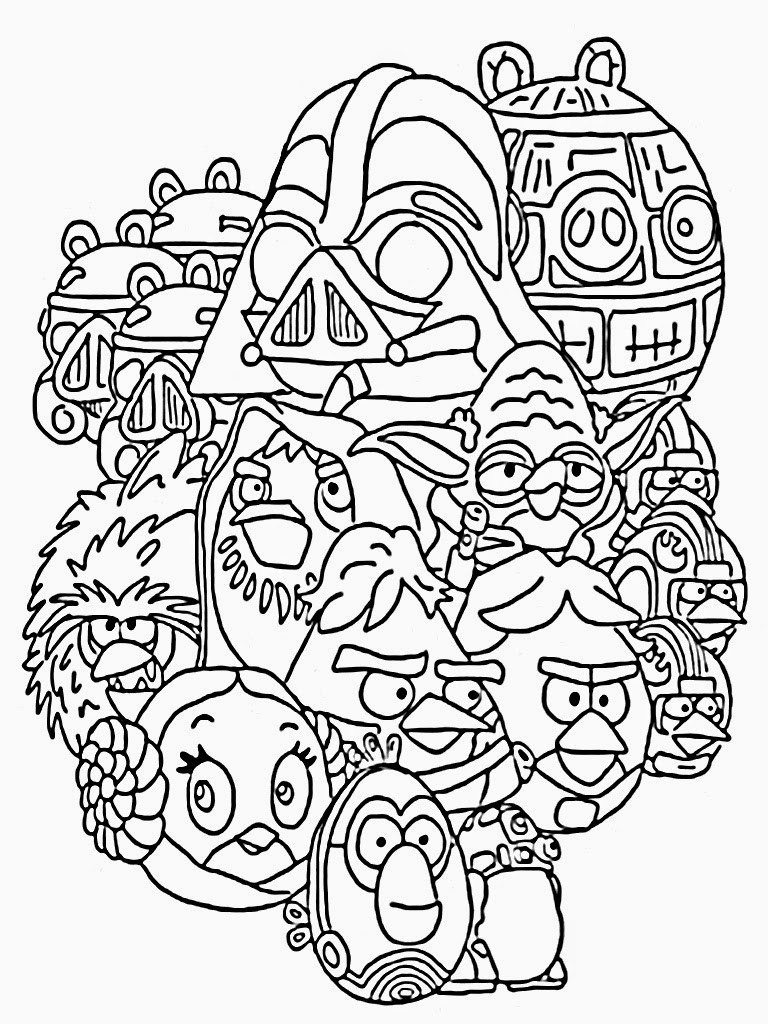 Star Wars Adult Coloring Pages
 Angry Birds Star Wars Coloring Pages Printable