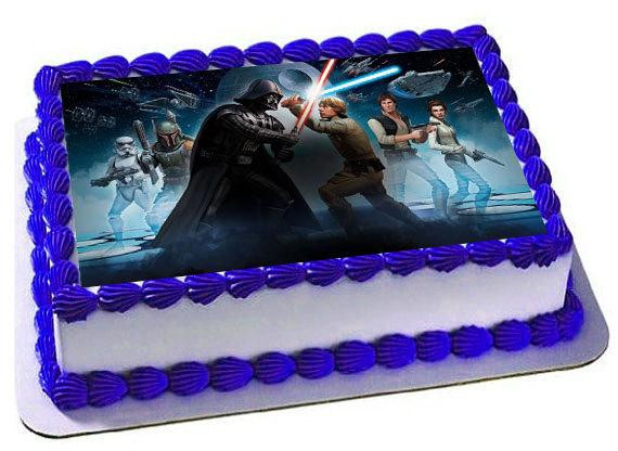 Star Wars Birthday Cake Toppers
 Star Wars Cake Topper Star Wars Edible Customized