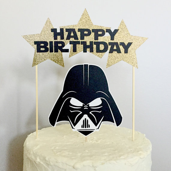 Star Wars Birthday Cake Toppers
 Star Wars Character Happy Birthday Cake Topper by