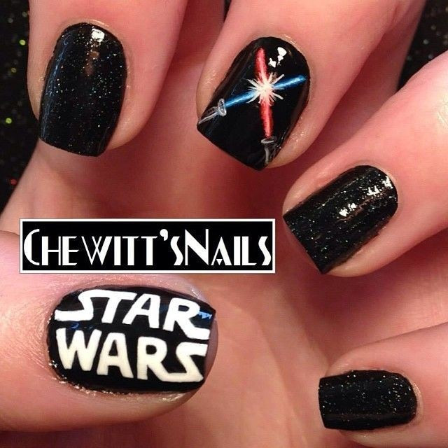 Star Wars Nail Designs
 Blast 20 Amazing Star Wars Themed Nail Art StyleBistro