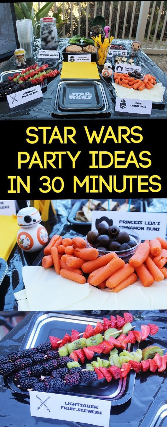 Star Wars Party Food Ideas
 Star Wars Party Ideas You Can Create in 30 Minutes Free