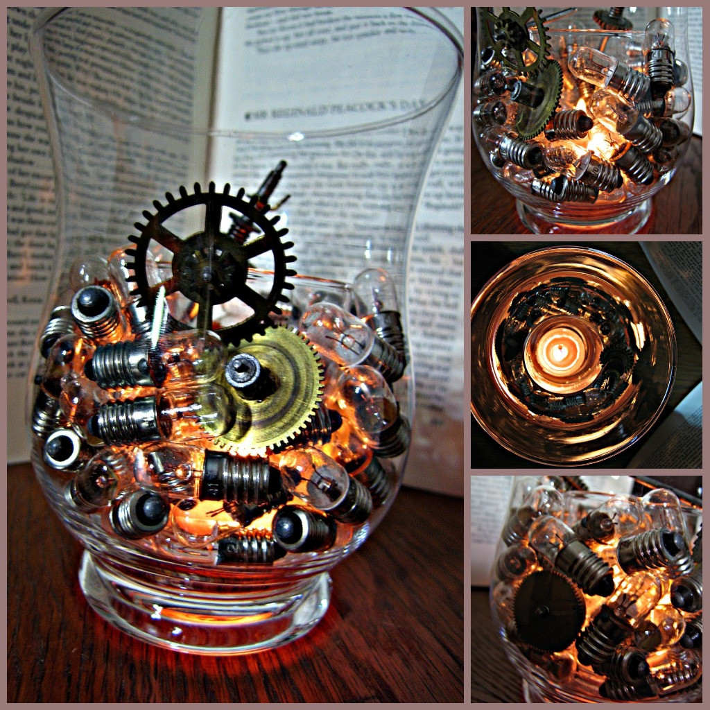 Steampunk Decor DIY
 D I Y Simply Steampunk Candle Holder