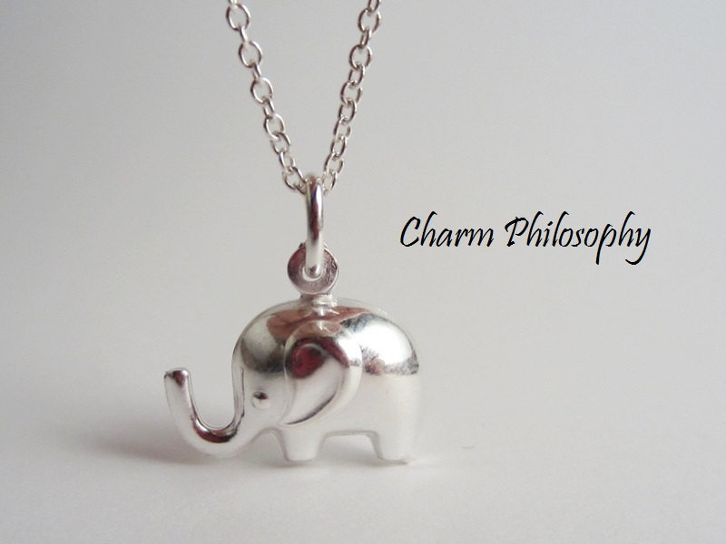 Sterling Silver Elephant Necklace
 925 Sterling Silver Elephant Necklace Silver Elephant