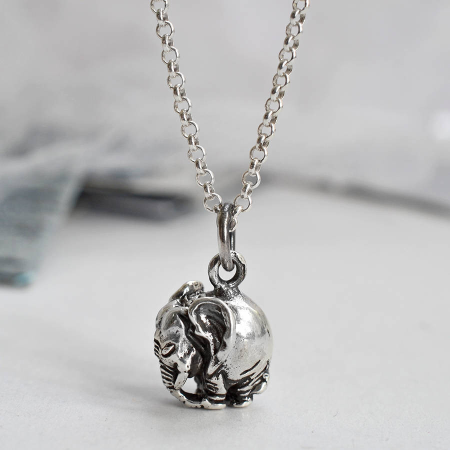 Sterling Silver Elephant Necklace
 sterling silver elephant necklace by martha jackson