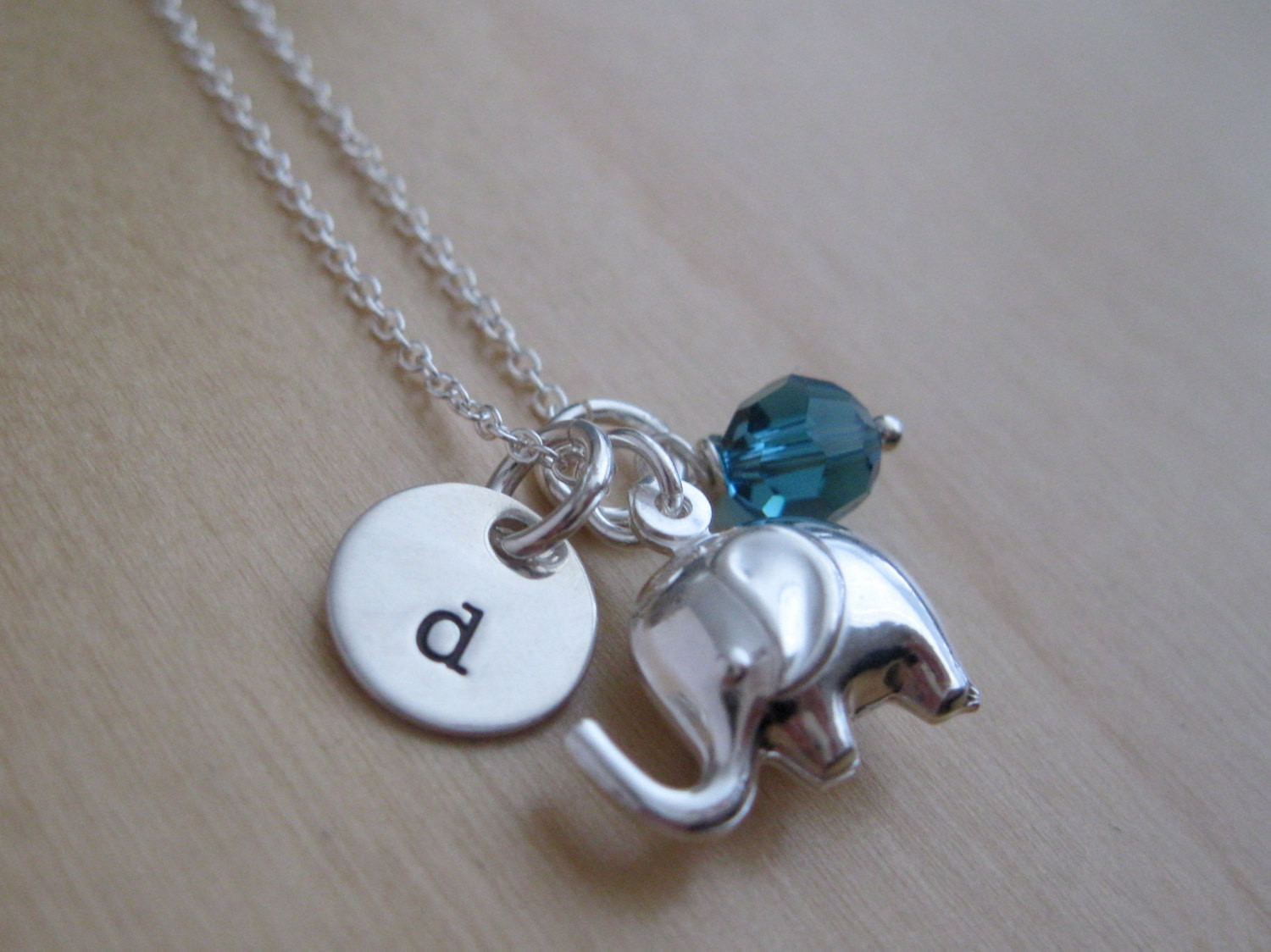 Sterling Silver Elephant Necklace
 Sterling Silver Elephant Necklace by HelloLovelyJewelry on