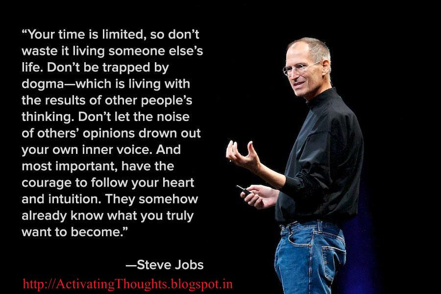 Steve Jobs Inspirational Quotes
 Activating Thoughts Inspiring quotes by Steve Jobs