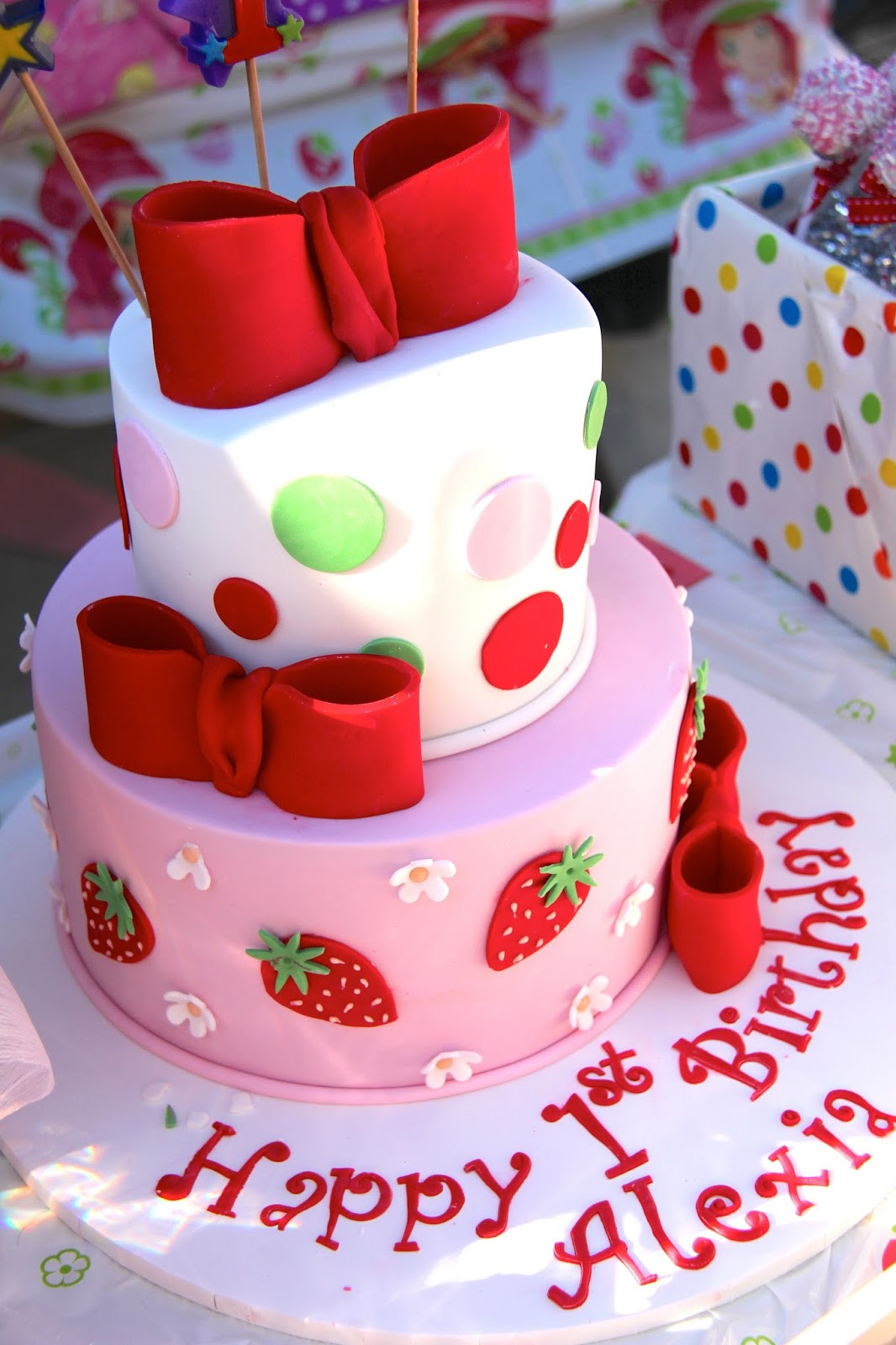 Strawberry Birthday Cakes
 Party Ideas Strawberry Shortcake Themed Birthday and DIY