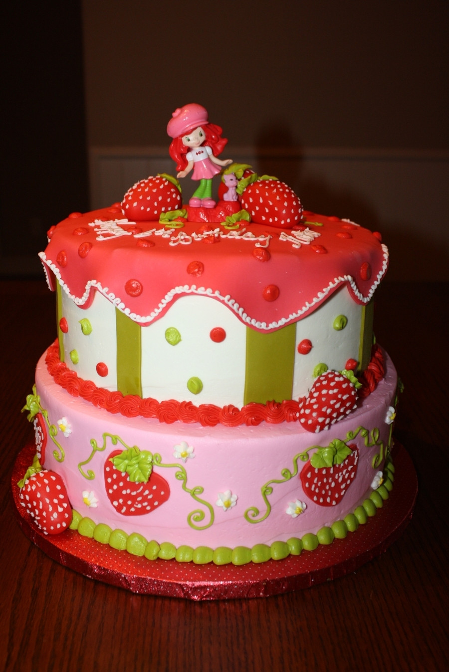 Strawberry Birthday Cakes
 Strawberry Shortcake Birthday Cake CakeCentral