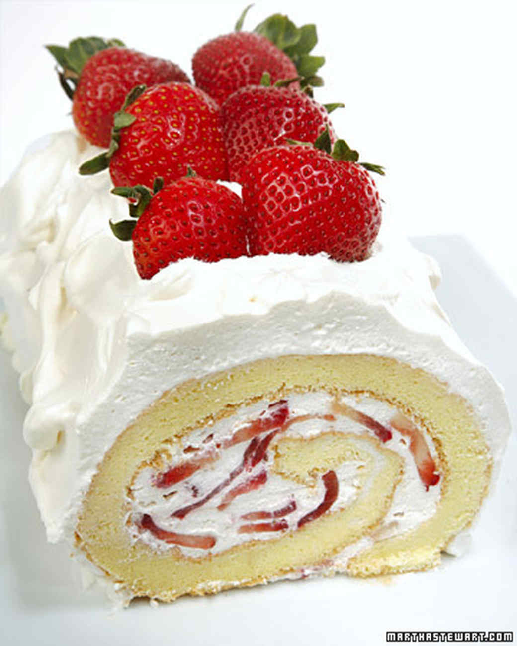 Strawberry Cake Martha Stewart
 Rolled Cake Recipes