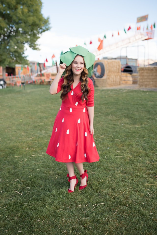 Strawberry Costume DIY
 DIY Strawberry Costume with Shabby Apple