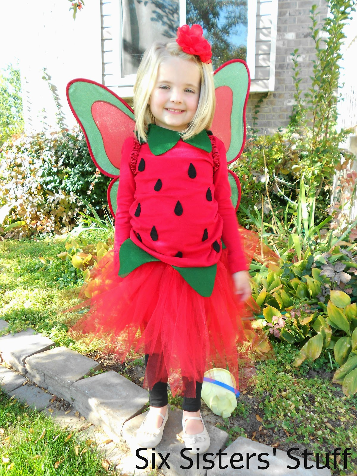 Strawberry Costume DIY
 DIY Pottery Barn Kids Strawberry Fairy Halloween Costume